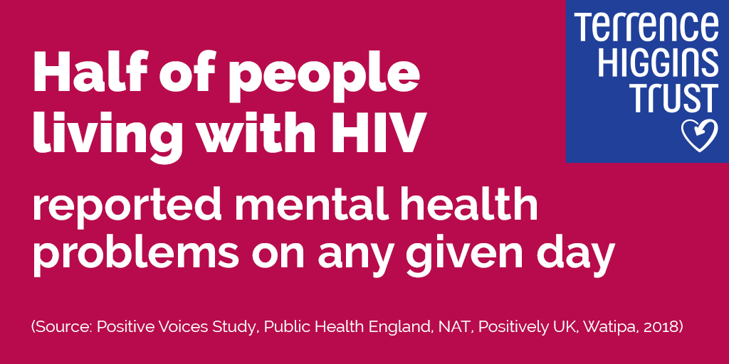 Mental Health Week - half of people living with HIV reported mental health problems